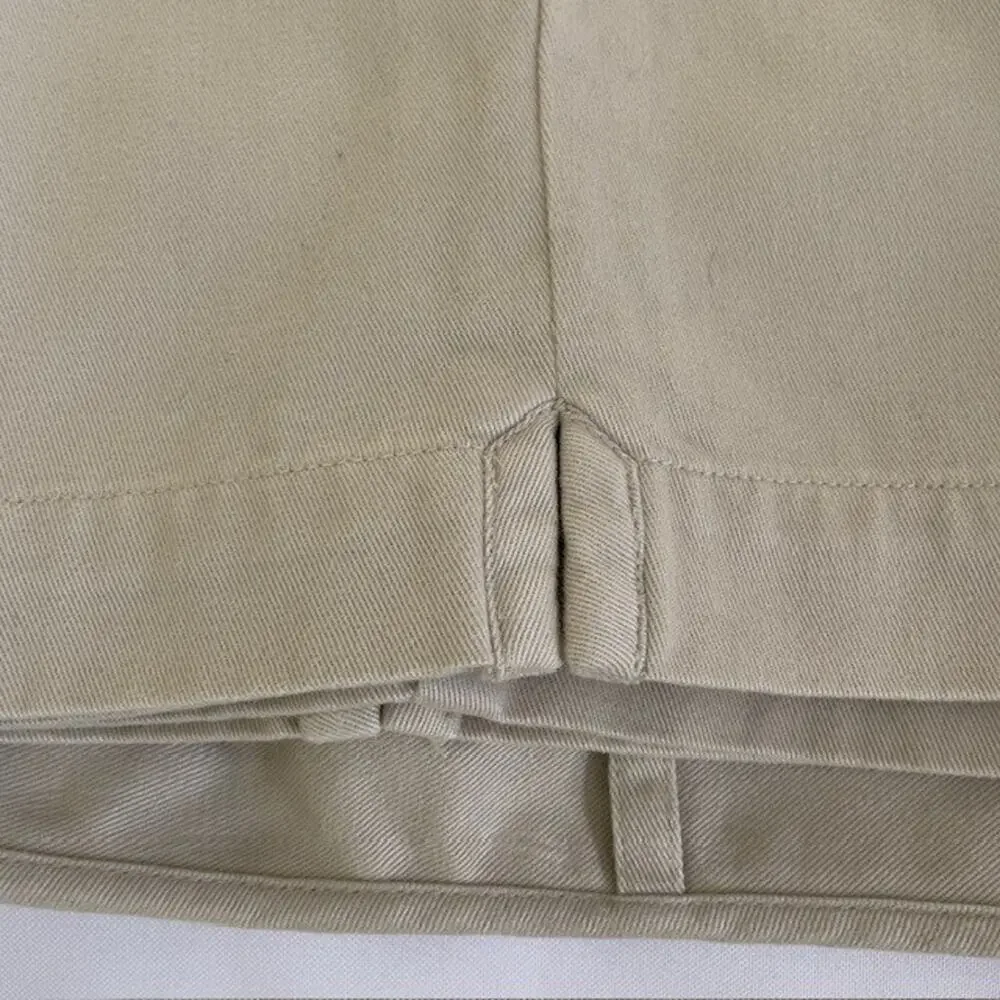 Lauren Ralph Lauren Sz 4 Woman Khaki Chino Straight Pants Cotton Classic Preppy